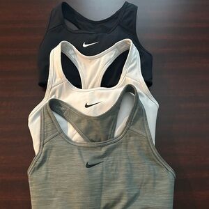 Nike Sports Bra Trio - Black, White, Gray